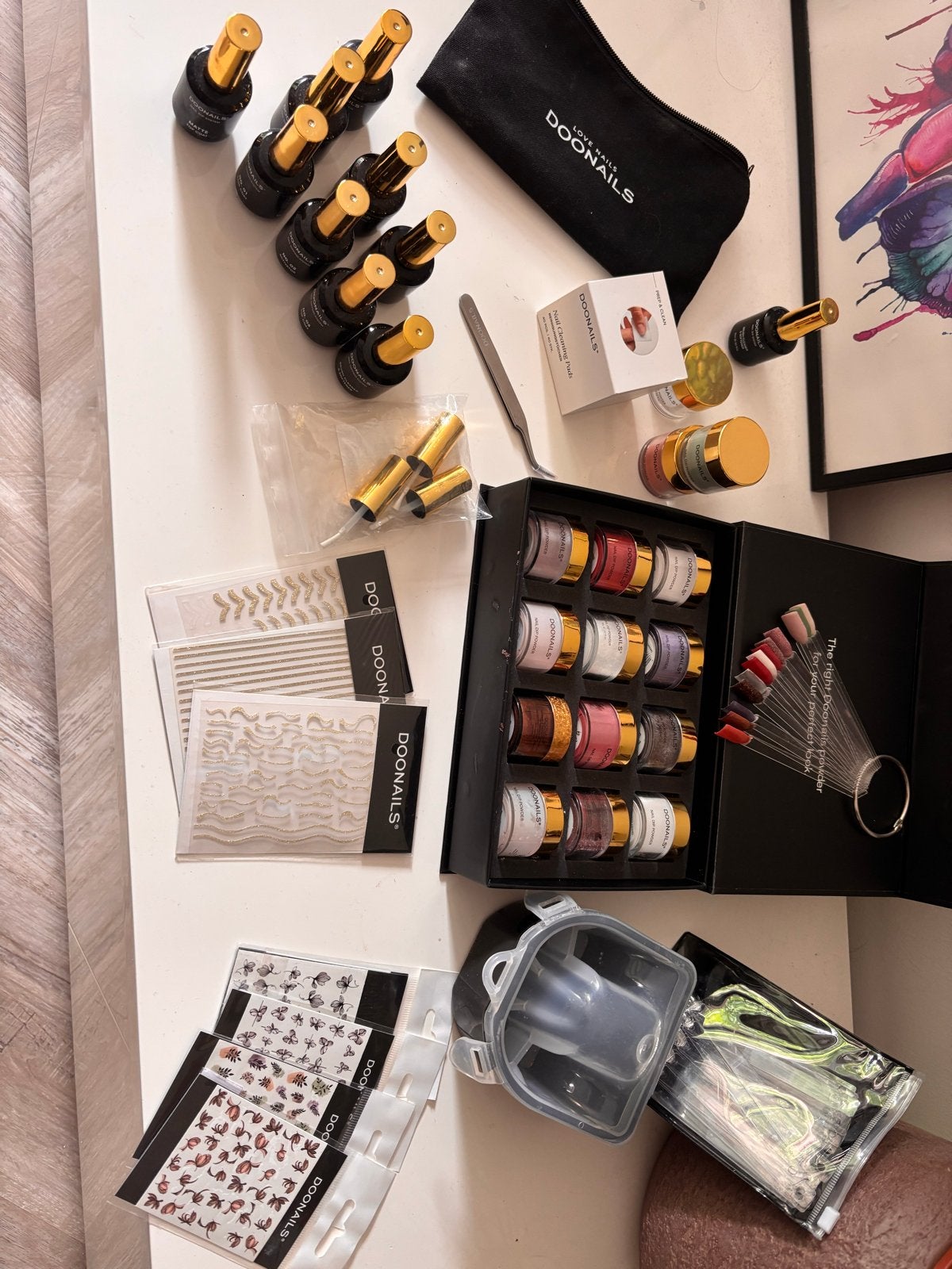 Doonails nagellak. Complete set! Inclusief nailart, Ophalen of Verzenden, Zo goed als nieuw, Overige kleuren, Handen en Nagels