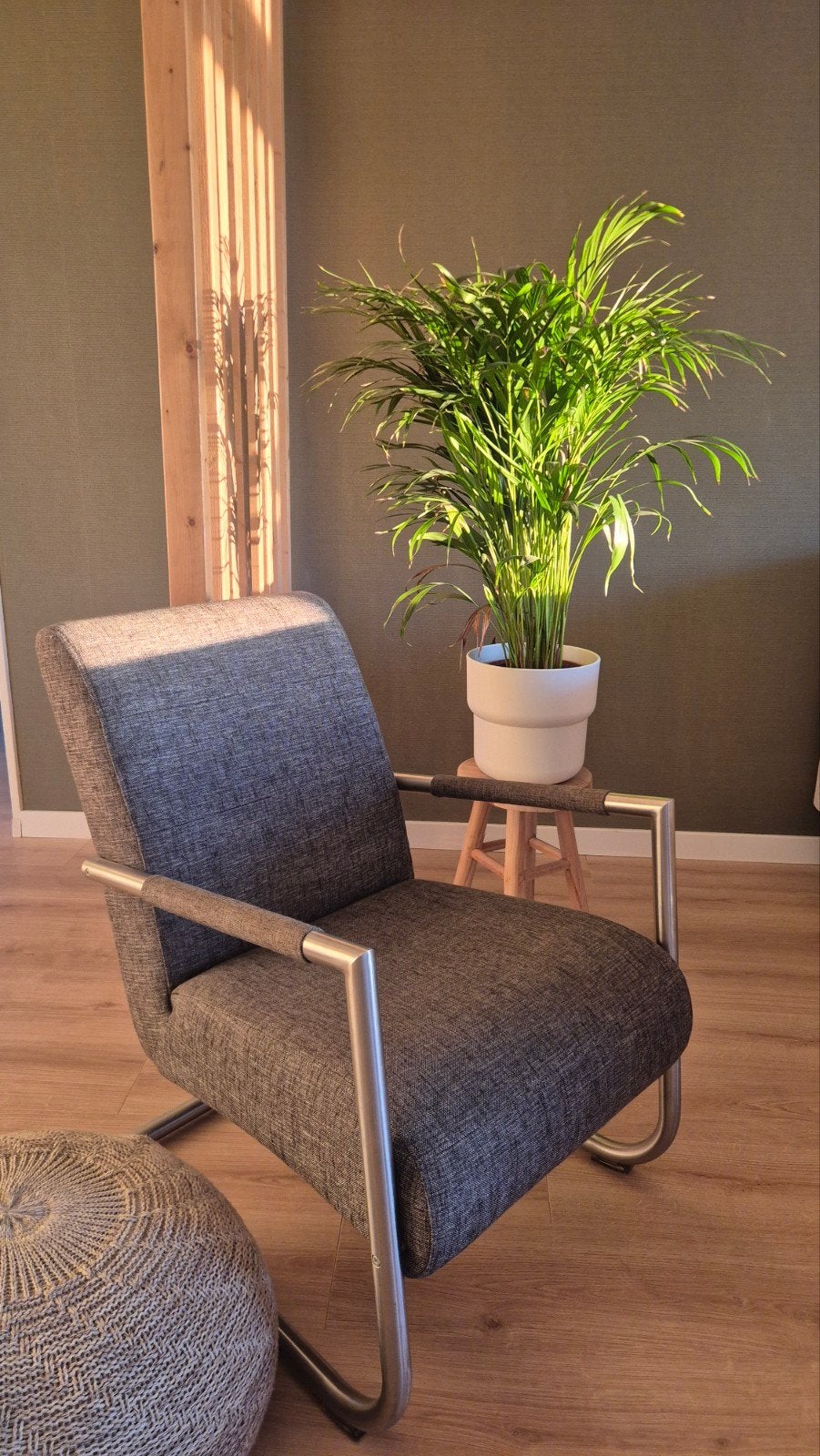 Twee Design fauteuils, Huis en Inrichting, Ophalen, Zo goed als nieuw, Metaal, Eén