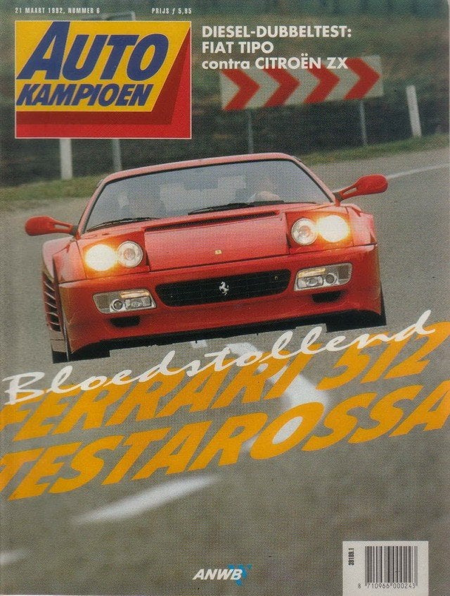 Autokampioen 6 1992 : Ferrari Testarossa - Rover 800 - Alfa, Ophalen of Verzenden, Gelezen, Algemeen