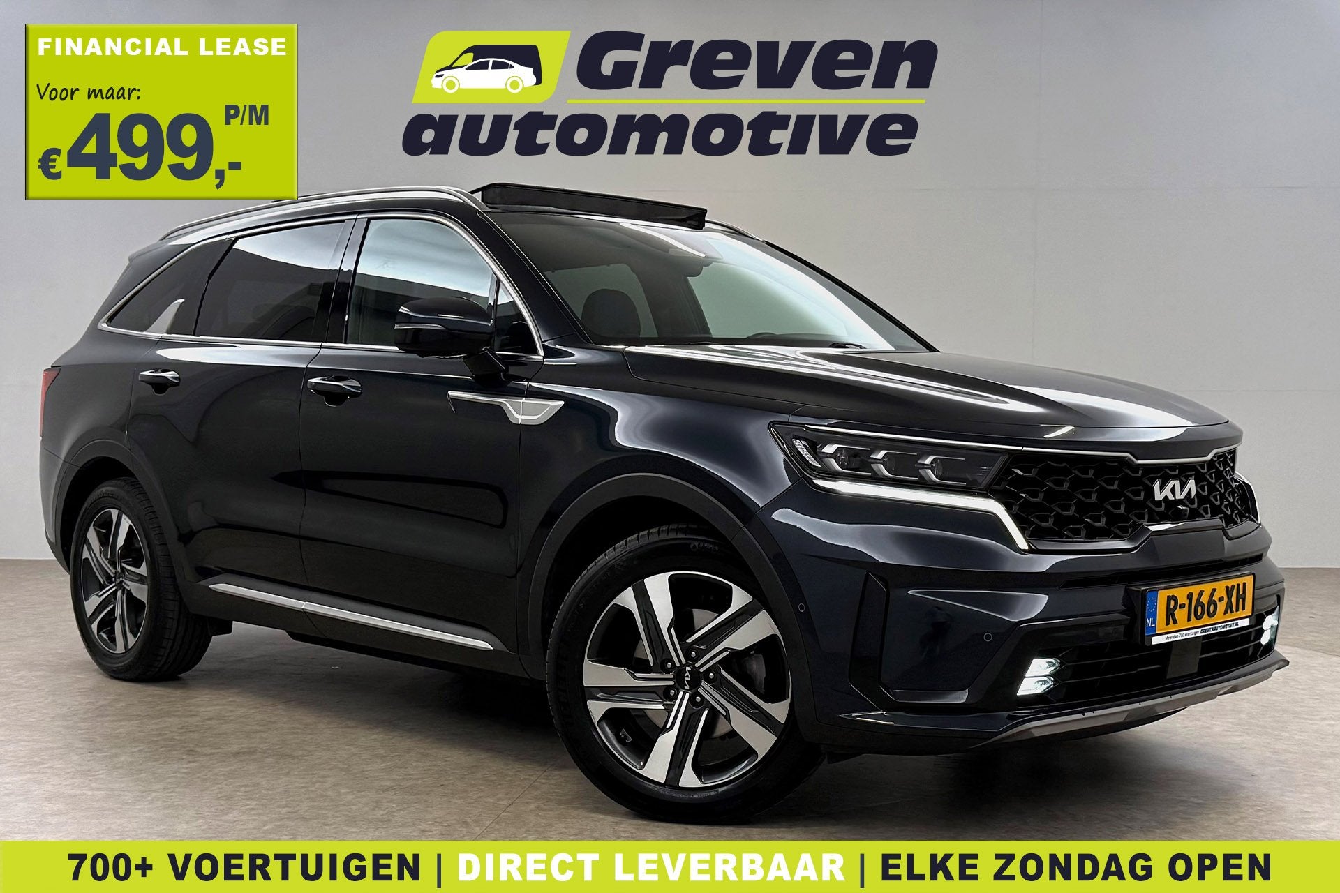 Kia Sorento 1.6 T-GDI Hybrid 2WD ExecutiveLine 7p. | Pano |, Auto's, Gebruikt, Euro 6, 4 cilinders, Blauw