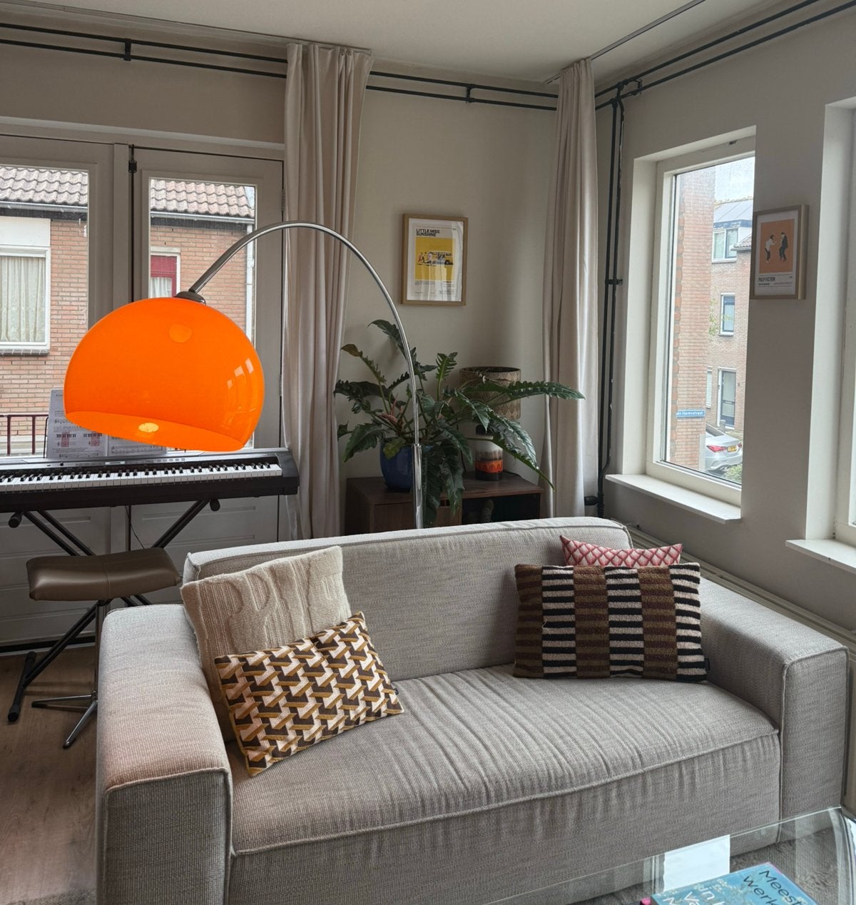 2,5 zits bank sofa Zuiver Loods 5 licht grijs/beige, Ophalen, Zo goed als nieuw, 75 tot 100 cm, 200 tot 250 cm