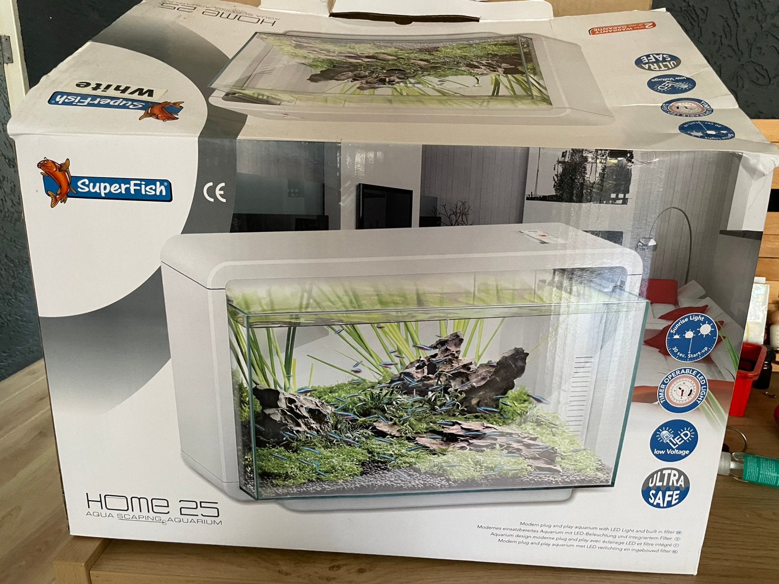 Aquarium met toebehoren, Dieren en Toebehoren, Ophalen, Gebruikt, Leeg aquarium, Superfish