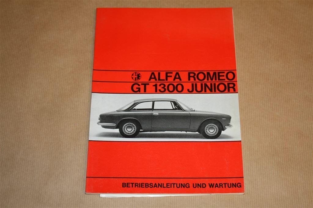 Alfa Romeo GT 1300 Junior - Handleiding - 1970, Ophalen of Verzenden