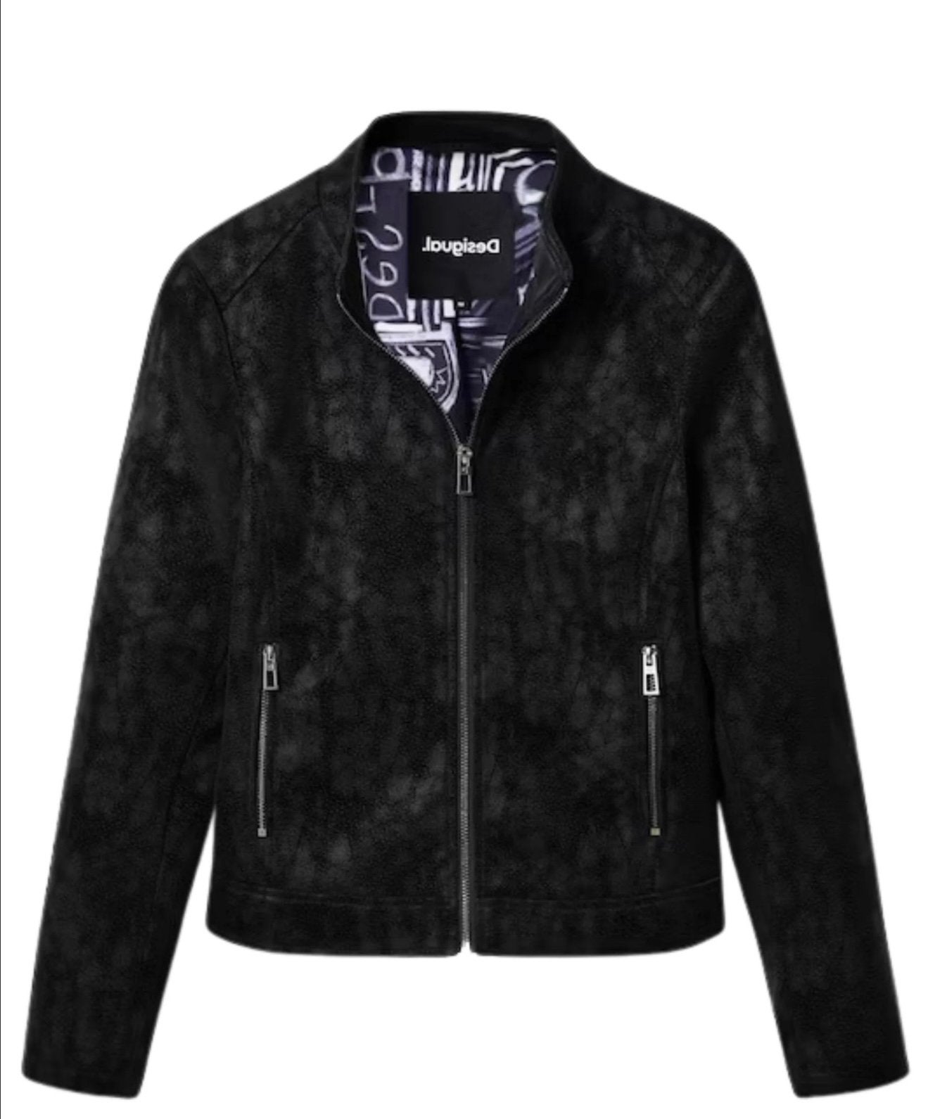 Nieuw DESIGUAL dames jasje, zwarte suede look., Ophalen of Verzenden, Nieuw, Zwart, Jasje