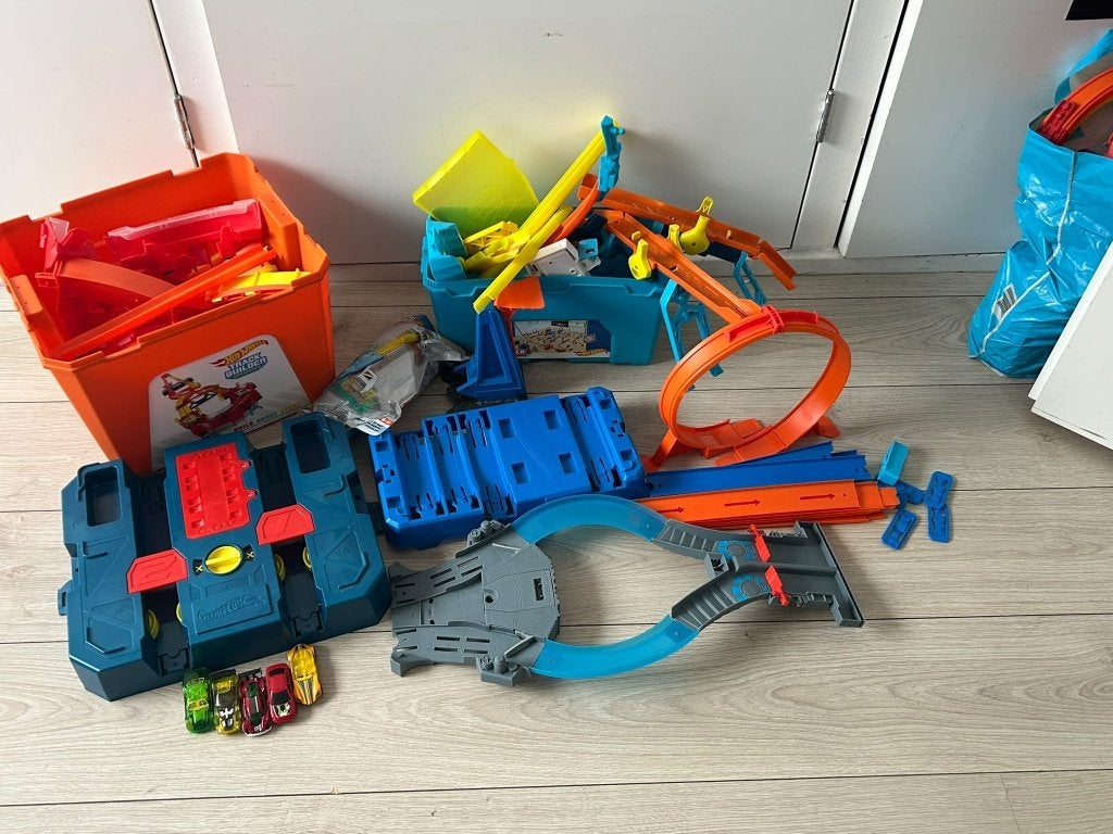 Hot Wheels Track Builder sets, Ophalen, Hot Wheels, Met looping, Elektrisch