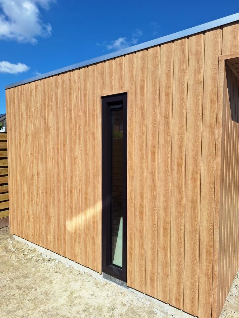 1 pak Keralit natuur eiken ongebruikt, Tuin en Terras, Tuinhuizen, Ophalen, Nieuw, Kunststof, 500 cm of meer