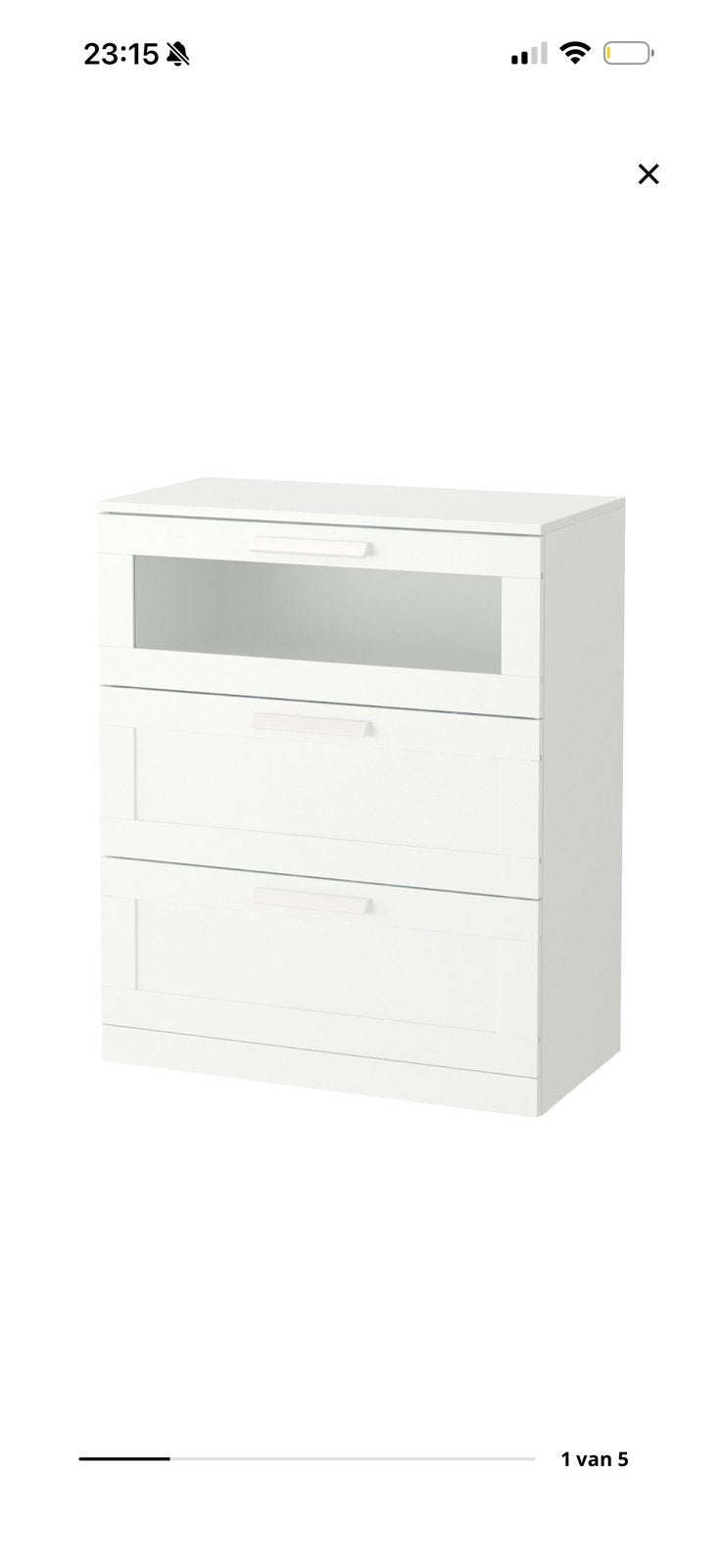 IKEA Brimnes ladekast wit, Huis en Inrichting, Ophalen of Verzenden, Zo goed als nieuw