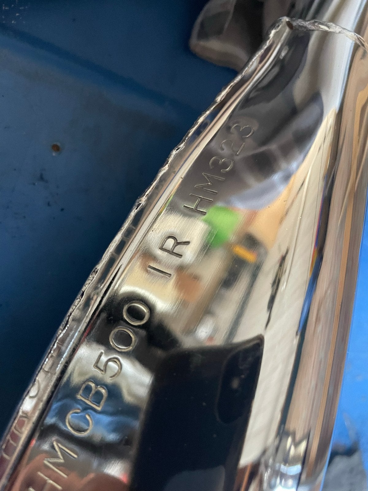 gezocht Honda CB500 Uitlaatdemper HM323 type IR  in nette st, Ophalen of Verzenden, Gebruikt