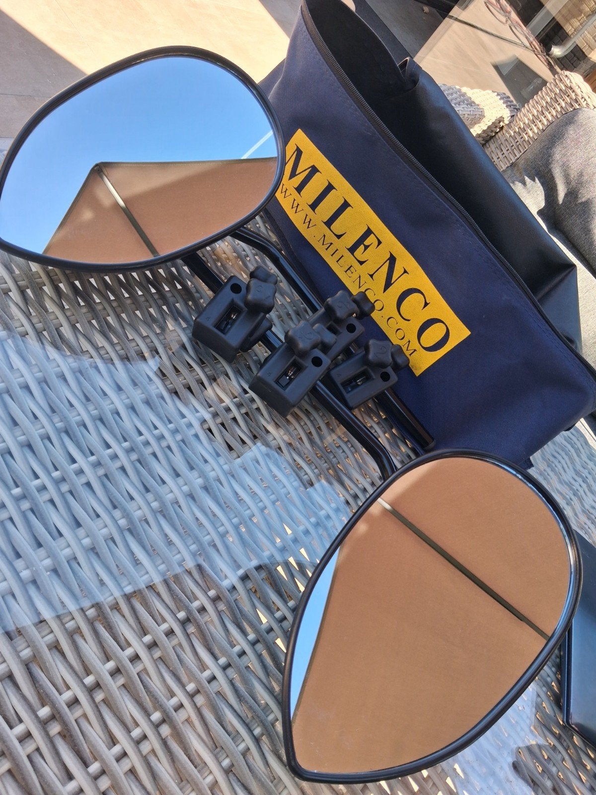 Milenco Aero 3 Caravan Spiegels - Zo goed als nieuw, Ophalen of Verzenden, Zo goed als nieuw