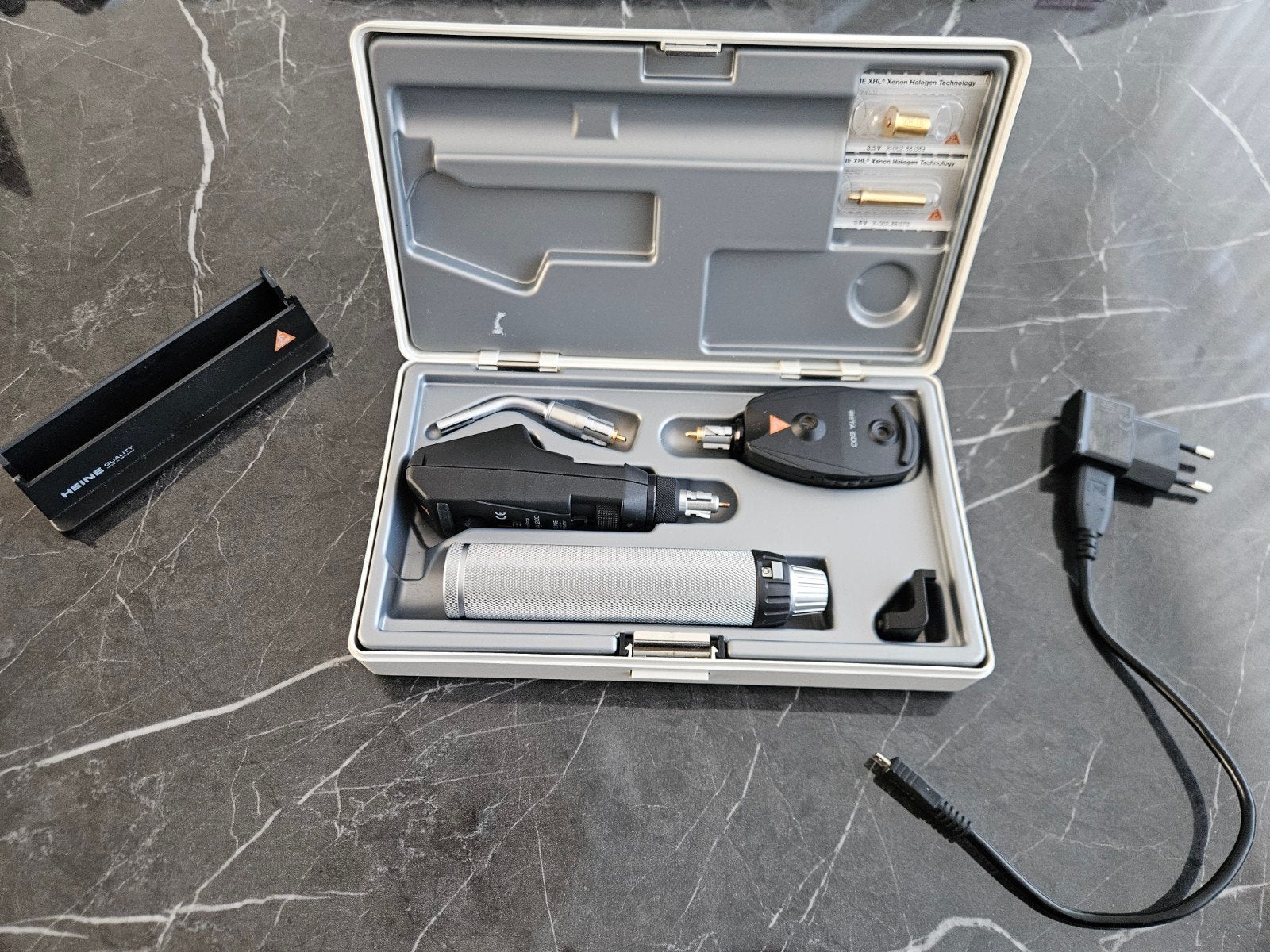 Heine BETA 200 Ophthalmoscoop Set, Ophalen of Verzenden, Zo goed als nieuw