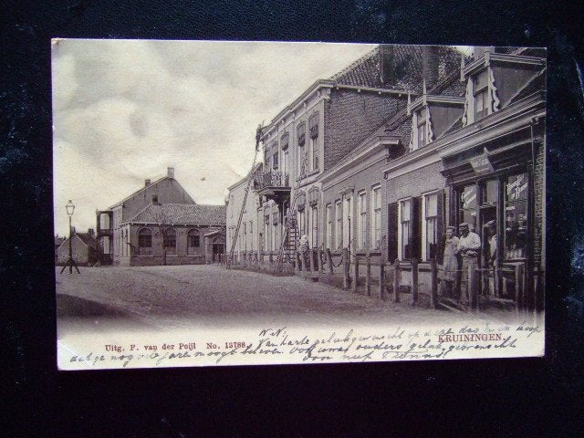 Kruiningen Dorpsgezicht  (Tulpkaart), Ophalen of Verzenden, Voor 1920