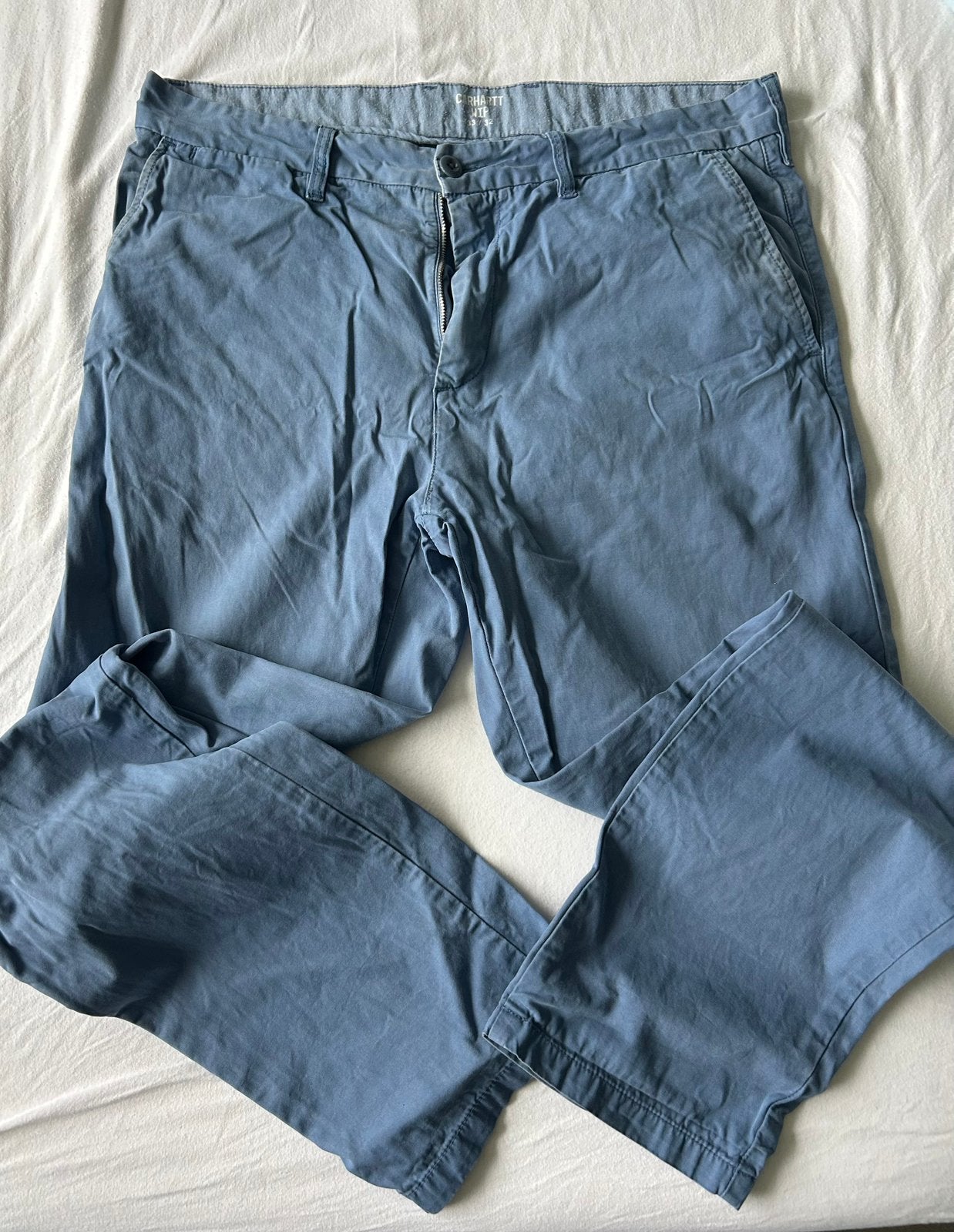 Carhartt chino mt 33/32, Ophalen of Verzenden, Gedragen, Blauw