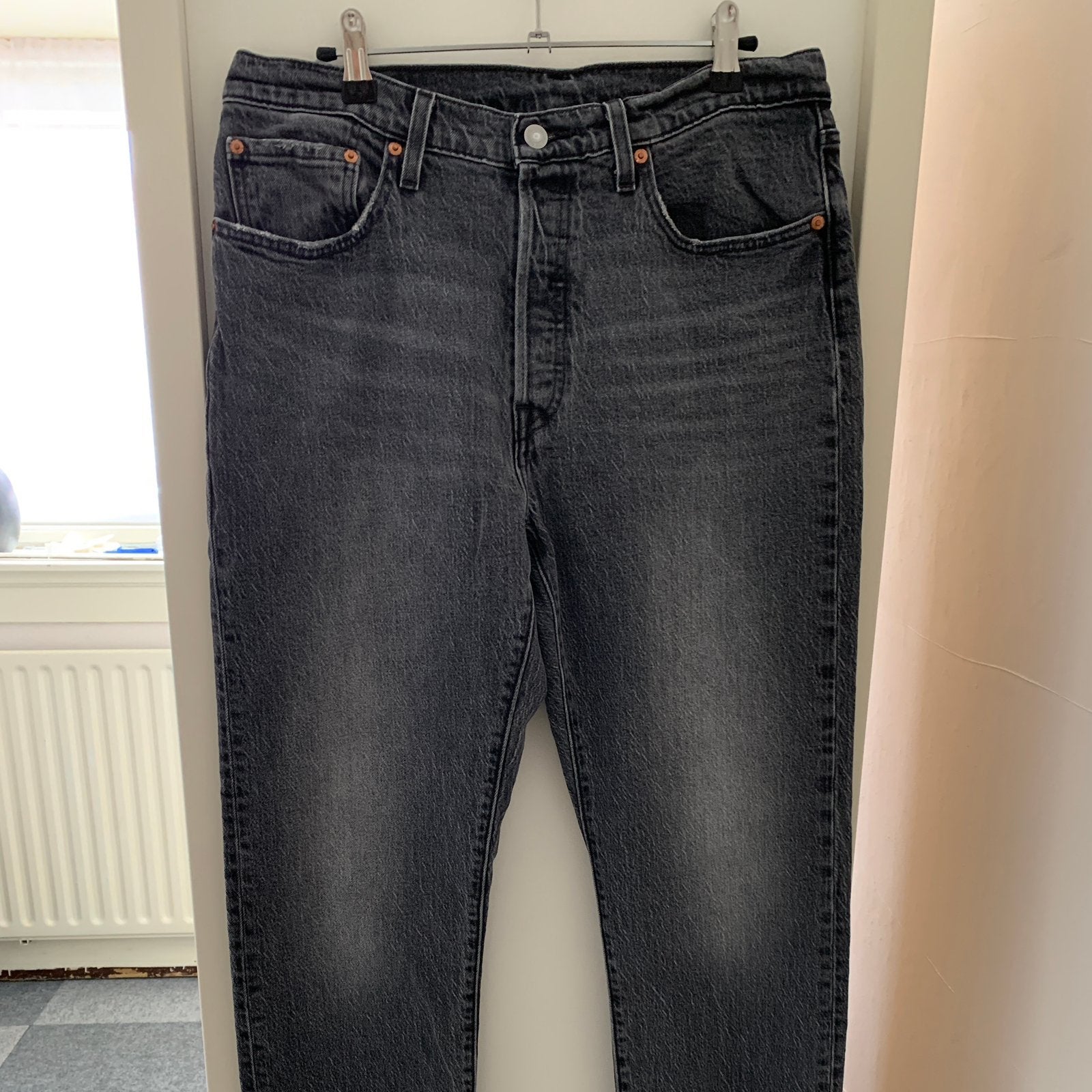 Levi’s 501 Jeans maat 32 lengte 32  Grijs Stonewash, Ophalen of Verzenden, Zo goed als nieuw, Grijs, W27 (confectie 34) of kleiner