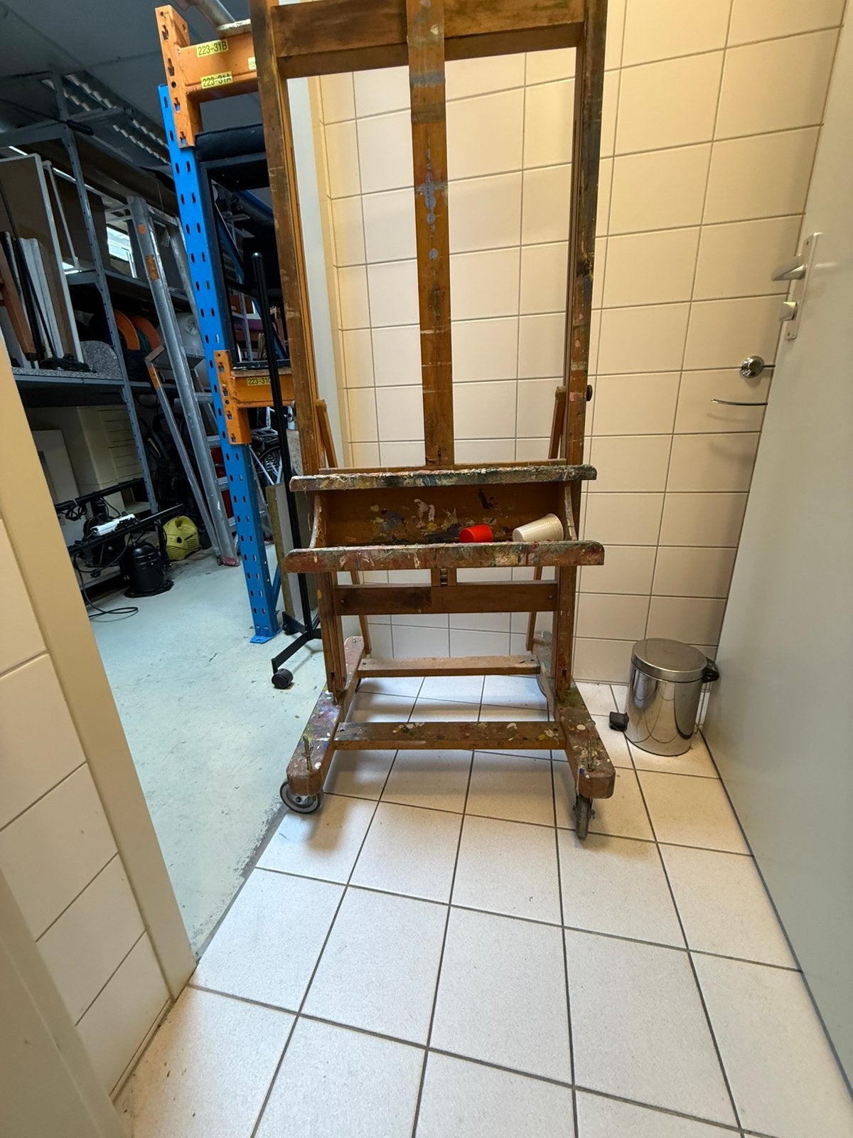 Schildersezel beukenhout, Hobby en Vrije tijd, Ophalen, Zo goed als nieuw, Ezel