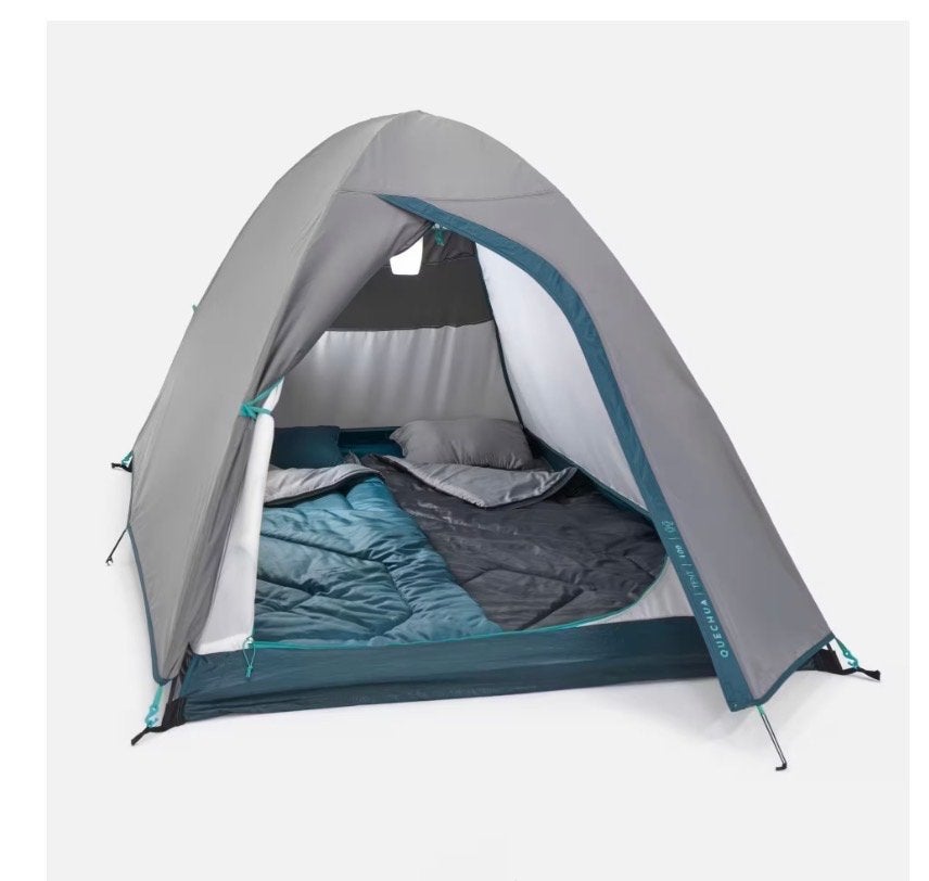 Quechua Kampeertent 2 Seconds / 2 personen, Caravans en Kamperen, Ophalen of Verzenden, Zo goed als nieuw, Tot en met 2