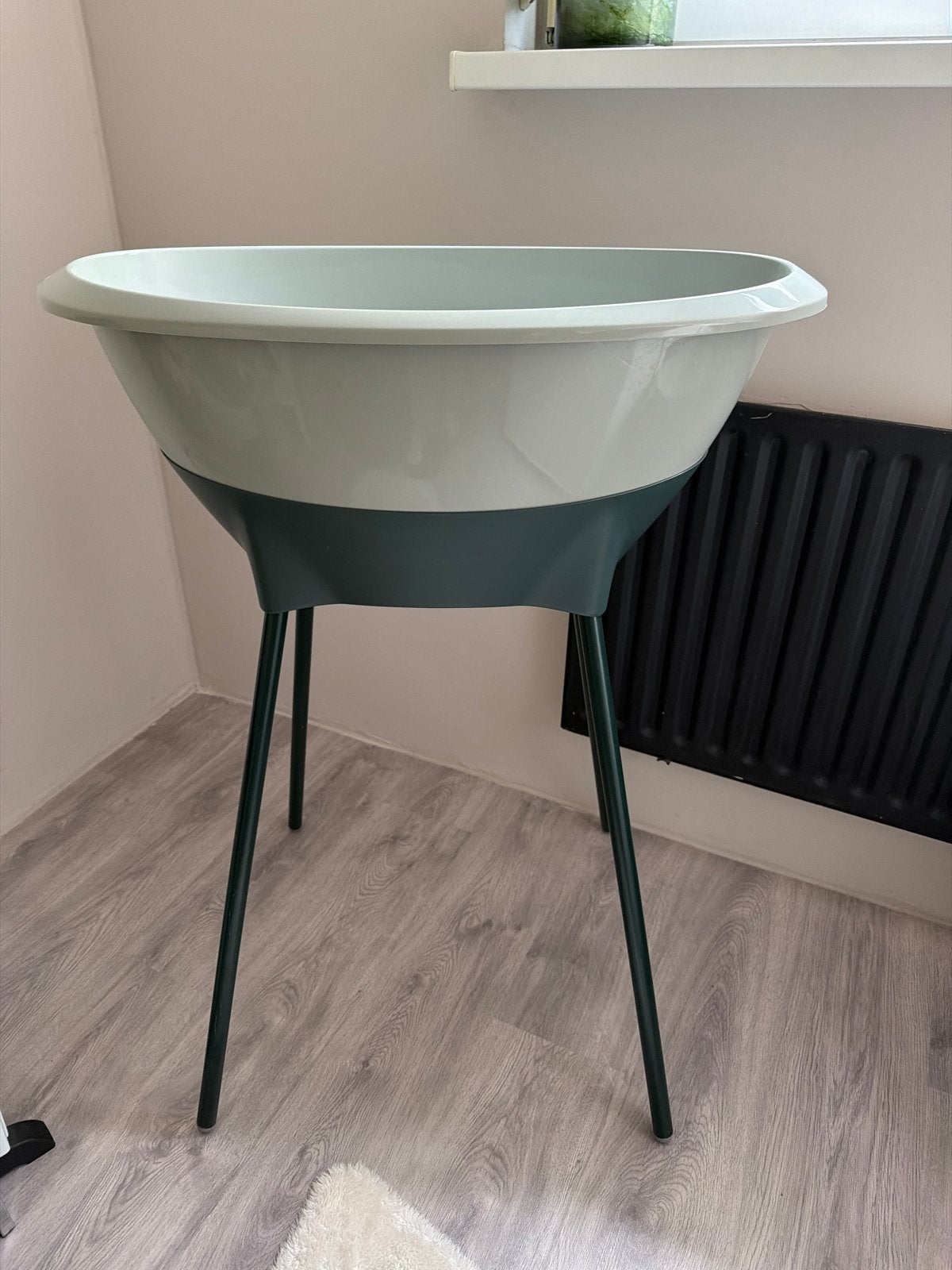 Luma Baby Badje met standaard - Groen, Ophalen, Gebruikt, Badje, Overige merken