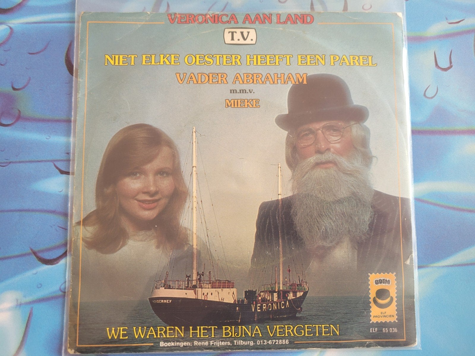 Mieke & Vader Abraham - Niet elke oester heeft een parel, Cd's en Dvd's, Vinyl | Nederlandstalig, Ophalen, Gebruikt, Overige formaten