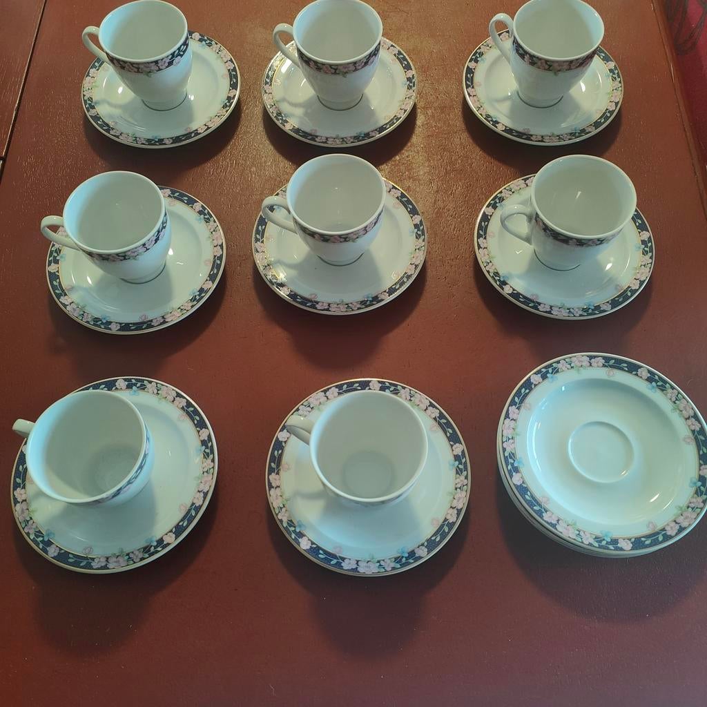 Winterling Schwarzenbach Bavaria – 8-delige Koffieset + 3 re, Ophalen of Verzenden
