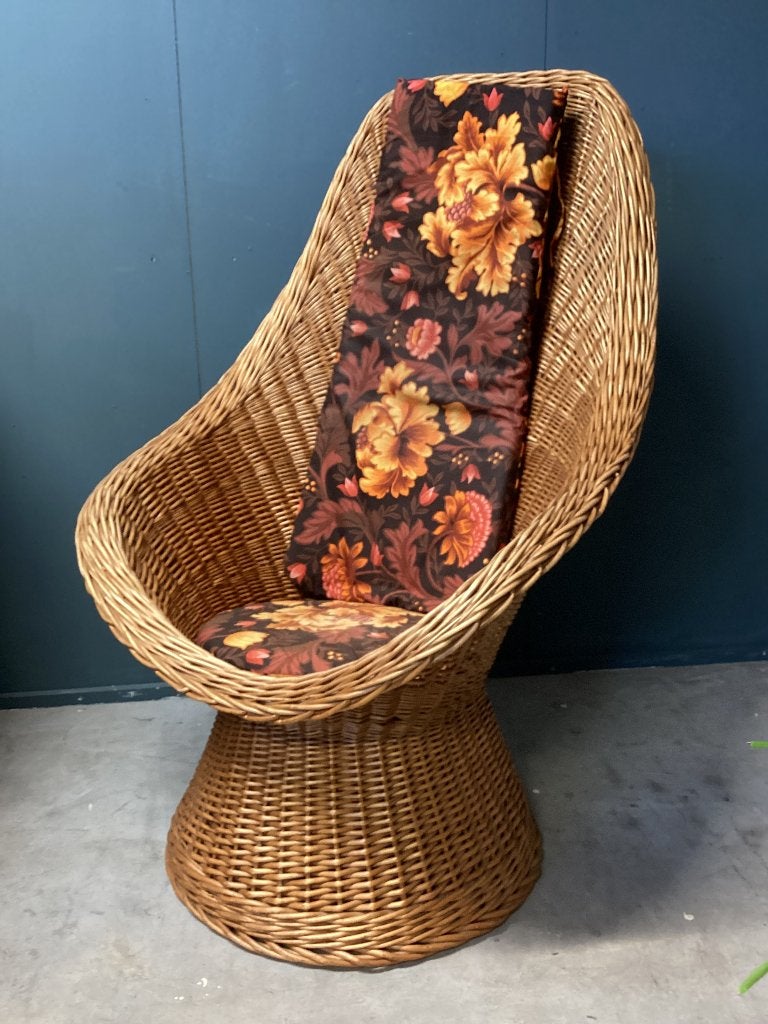 Vintage fauteuil, Huis en Inrichting, Gebruikt, 75 tot 100 cm, Ophalen of Verzenden, 50 tot 75 cm