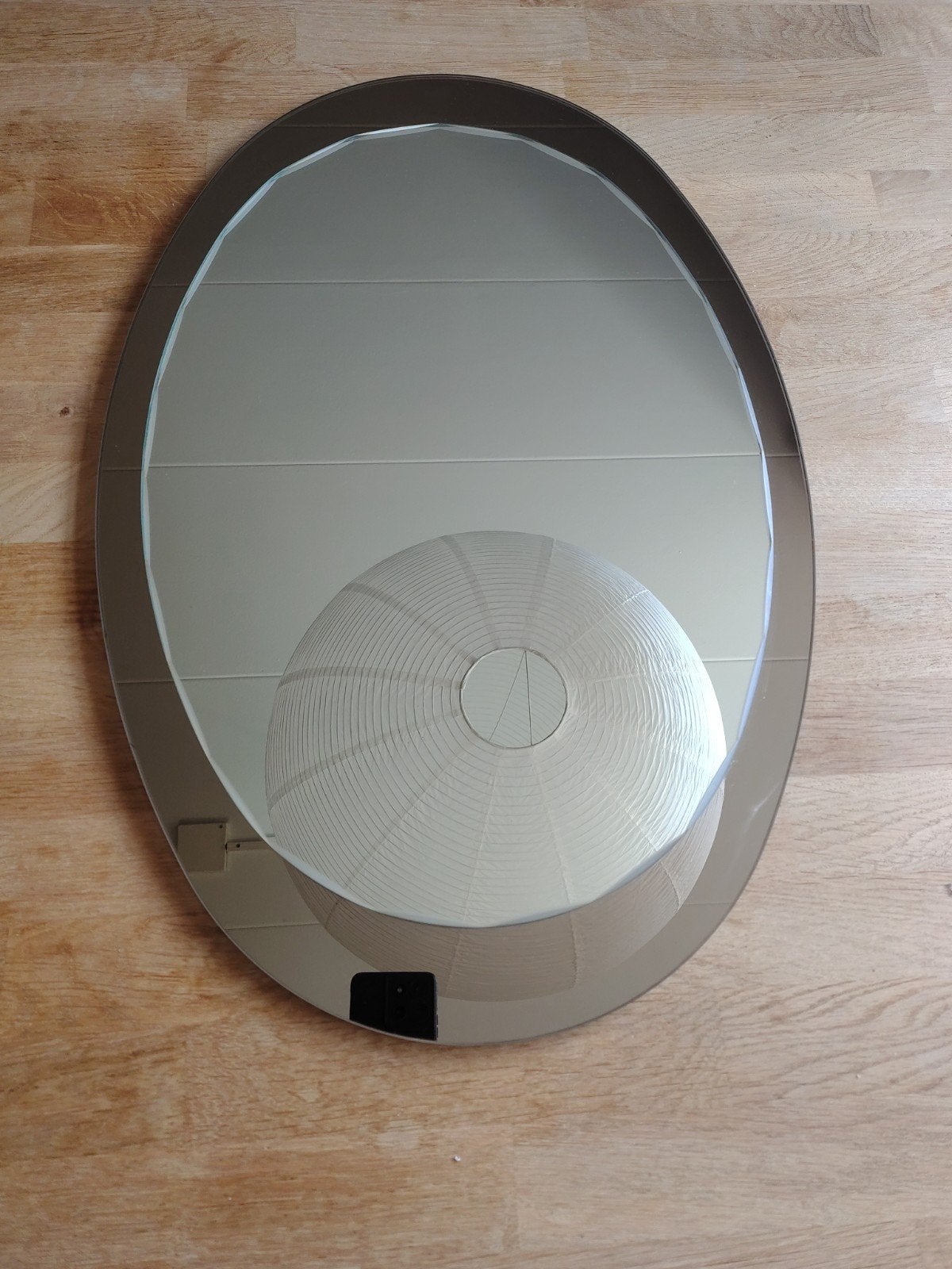 Vintage ovale spiegel, Huis en Inrichting, Ophalen, Gebruikt, 100 tot 150 cm, Ovaal