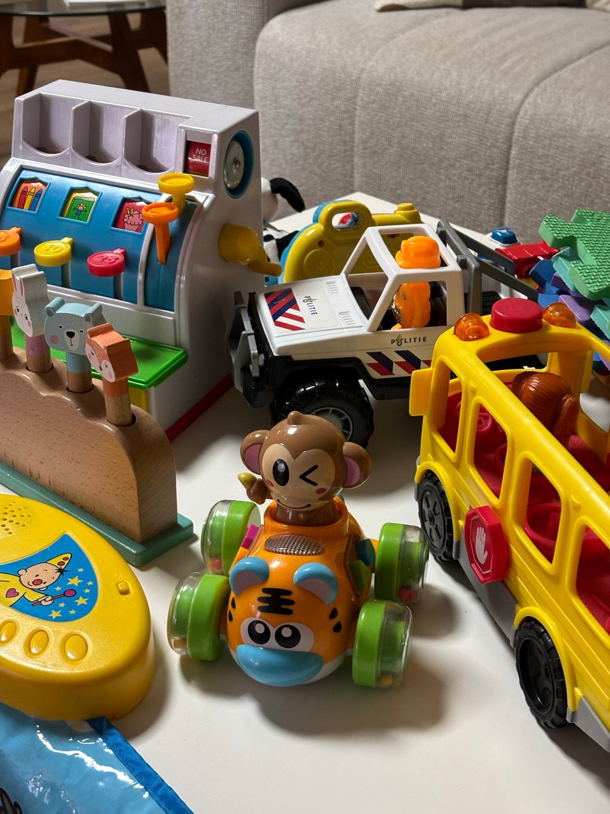 Grote set kinderspeelgoed met opbergdoos huis, Ophalen, Gebruikt, Jongen of Meisje