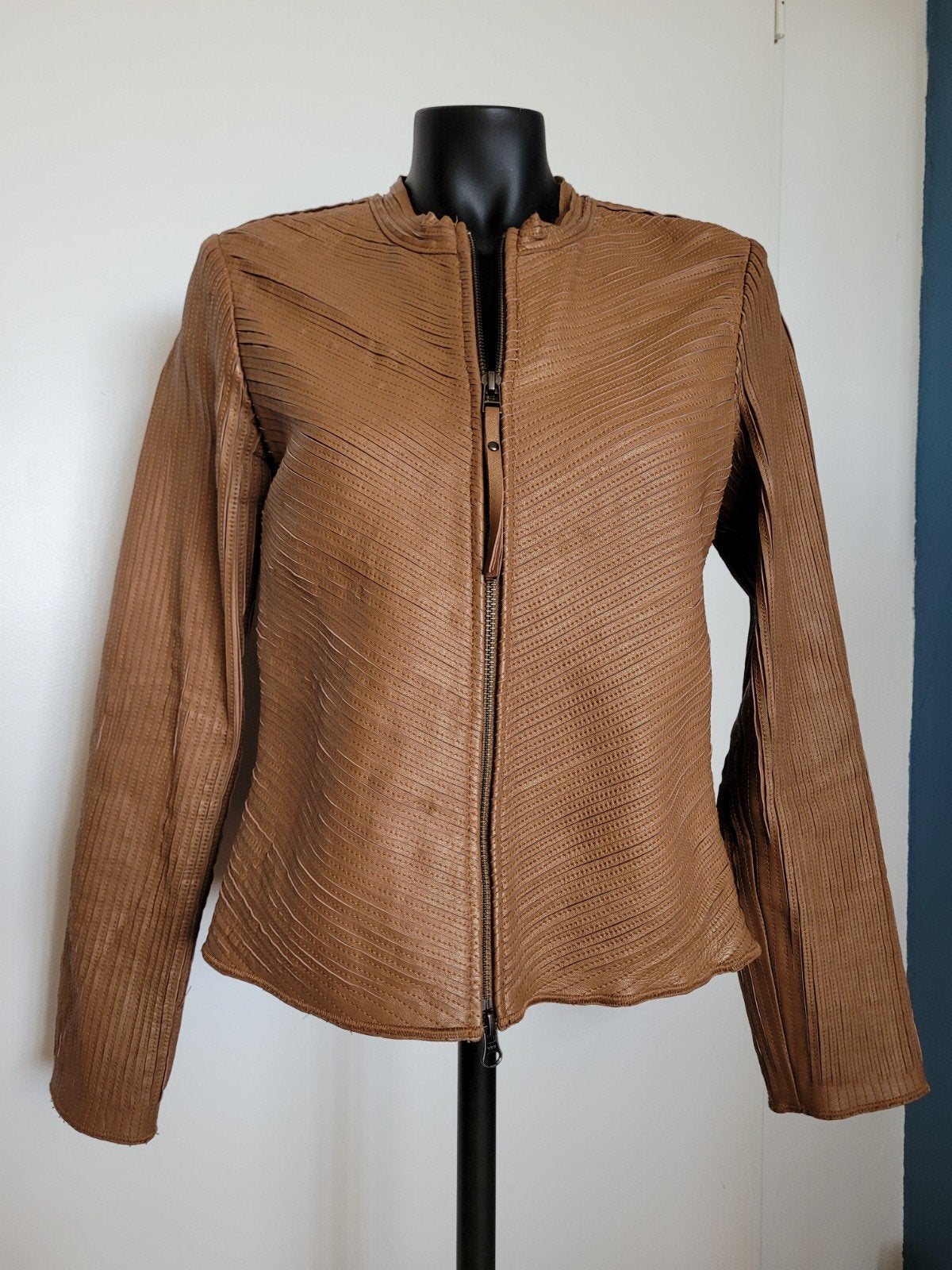 Apart lederen jasje "Claudia Sträter" mt40, Kleding | Dames, Ophalen of Verzenden, Zo goed als nieuw, Maat 38/40 (M), Zwart