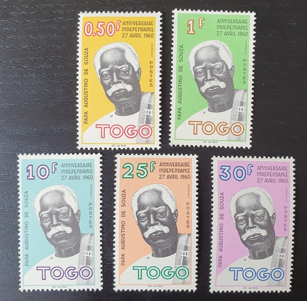Togo 1960 Papa Augustino de Souza Michel 308-312 postfris, Postzegels en Munten, Verzenden, Overige landen, Postfris