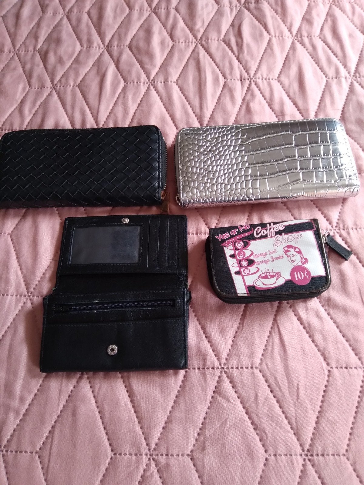 4 portemonees, Sieraden, Tassen en Uiterlijk, Portemonnees, Ophalen of Verzenden