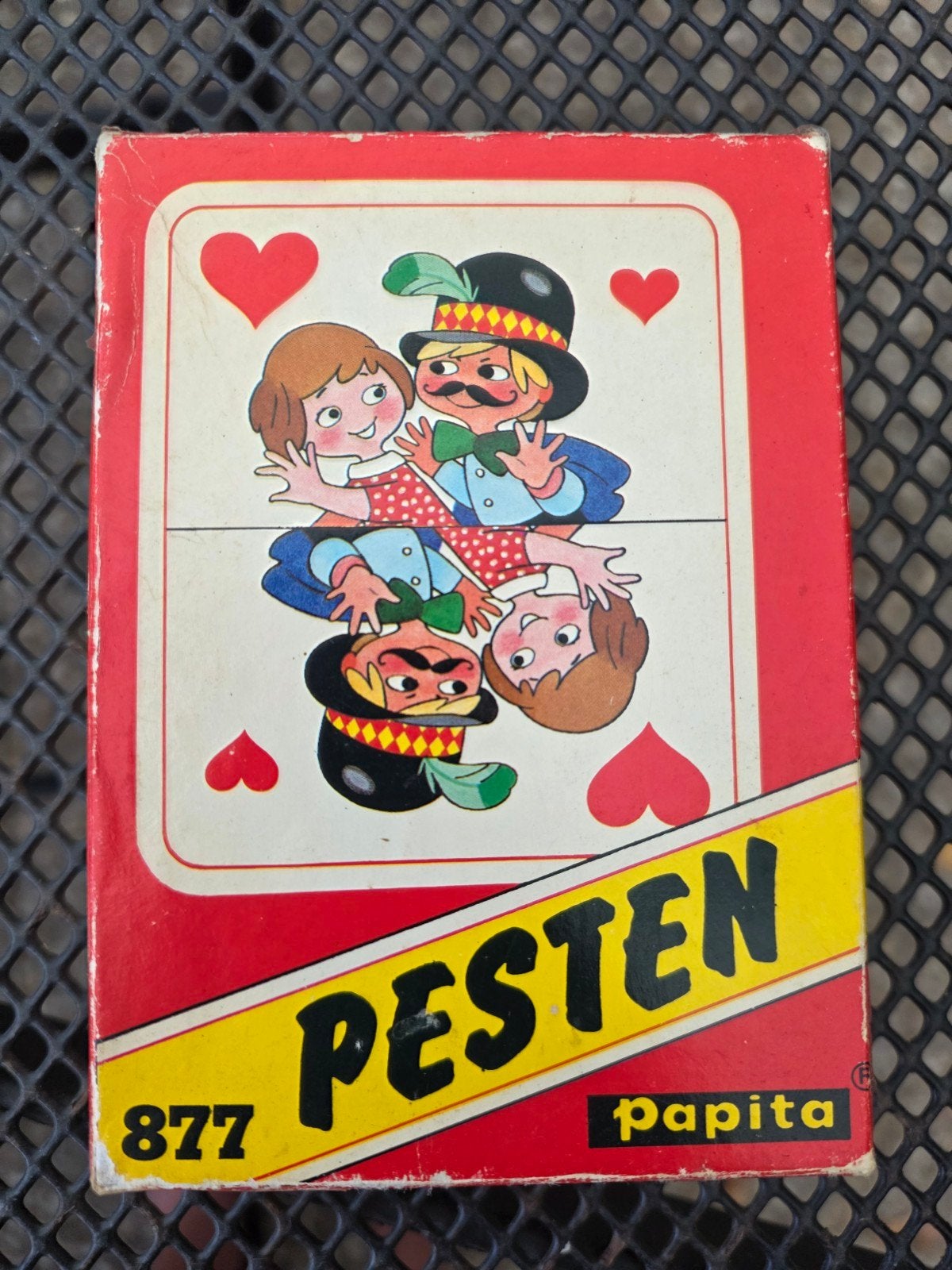 Vintage Pesten Kaartspel Papita 877 - Compleet, Ophalen of Verzenden, Gebruikt, Papita