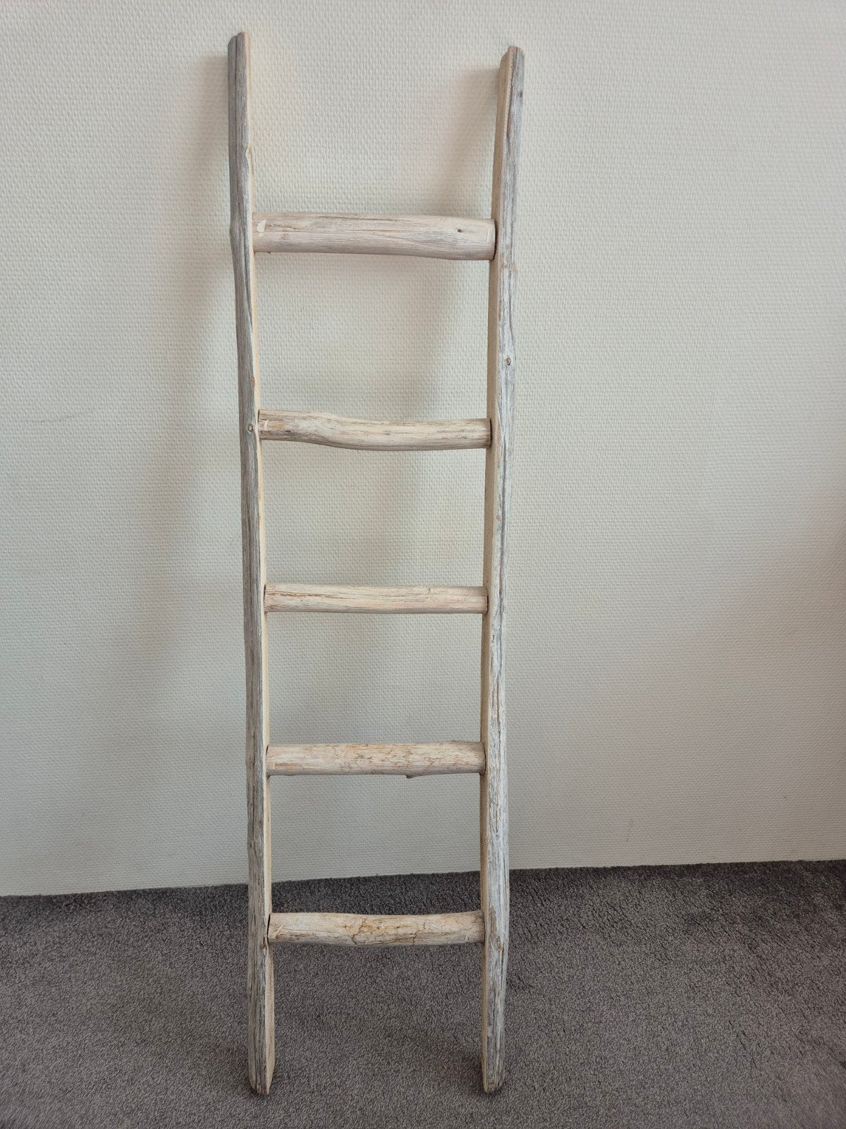 Decoratieve houten ladder - Rustieke uitstraling, Ophalen, Minder dan 2 meter