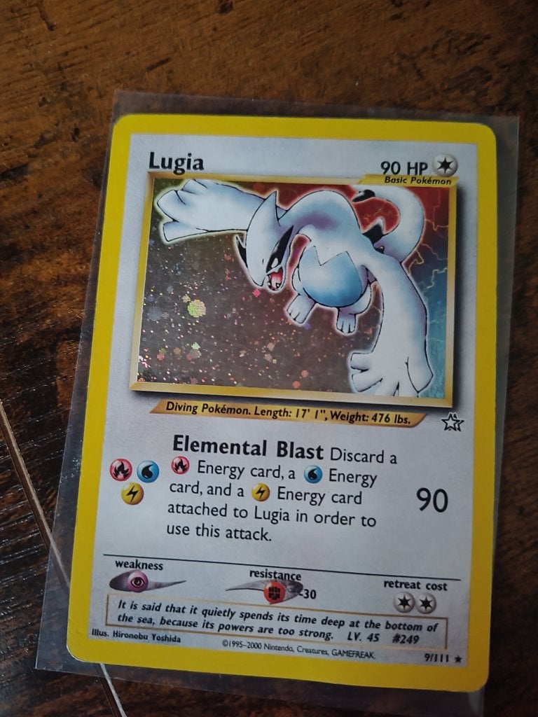 Lugia Neo Genesis, Verzenden, Gebruikt, Losse kaart, Foil