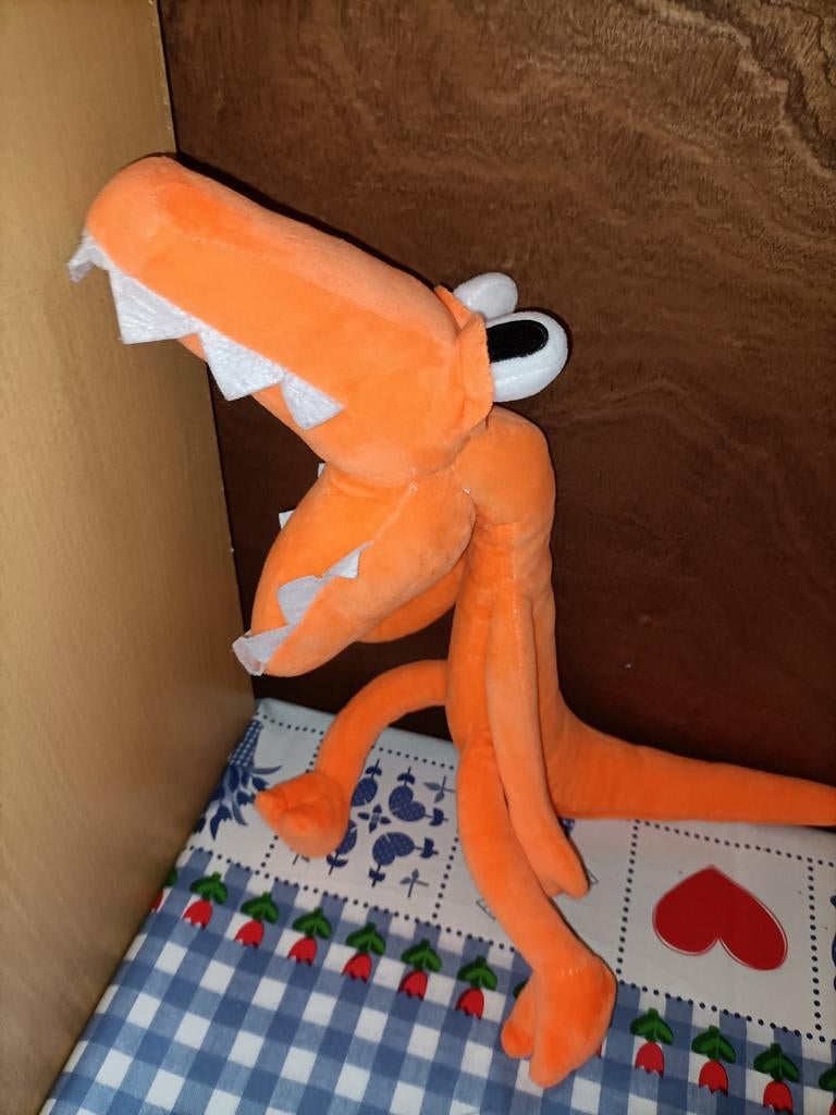 Rainbow friends oranje knuffel 38 cm groot, Ophalen of Verzenden, Zo goed als nieuw