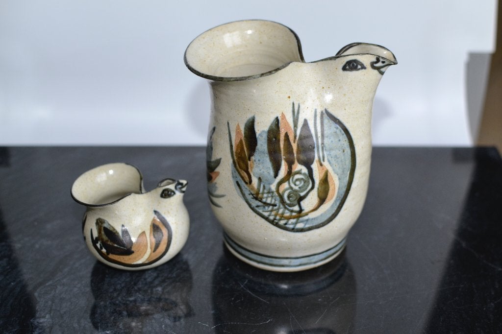 Deens design keramische vogels Kolbrun Kjarval Handmade, Antiek en Kunst, Antiek | Keramiek en Aardewerk, Ophalen of Verzenden