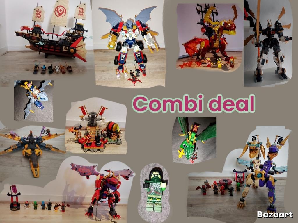 Lego Ninjago bundel. (Lees Beschrijving!) Ophalen!, Ophalen, Compleet, Lego, Zo goed als nieuw