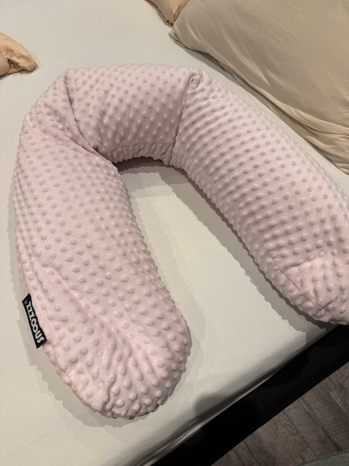 Snoozzz voedingskussen met extra hoes. Roze en grijs/sterren, Ophalen, Overige merken, Gebruikt, Wasbare/afneembare hoes