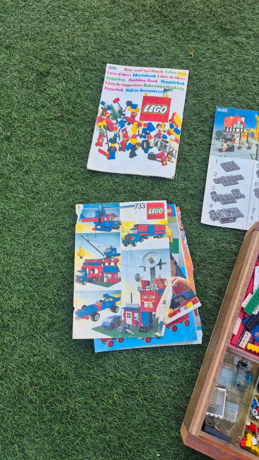 Grote partij vintage LEGO met minifiguren en instructies, Ophalen, Gebruikt, Lego, Inclusief minifiguren