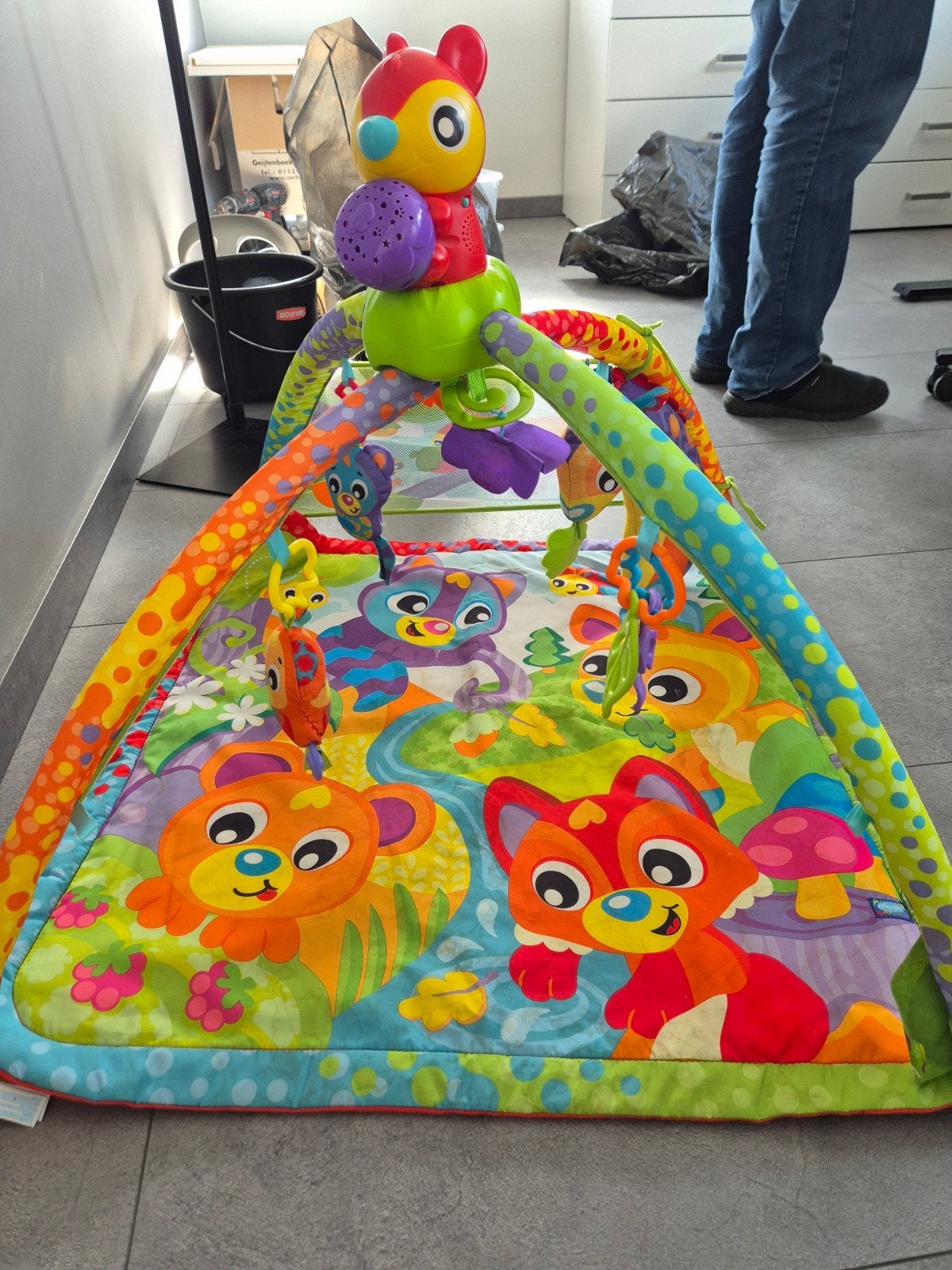 Playgro Babygym Speelkleed met Speeltjes en Muziek, Ophalen, Gebruikt, Babygym, Met licht