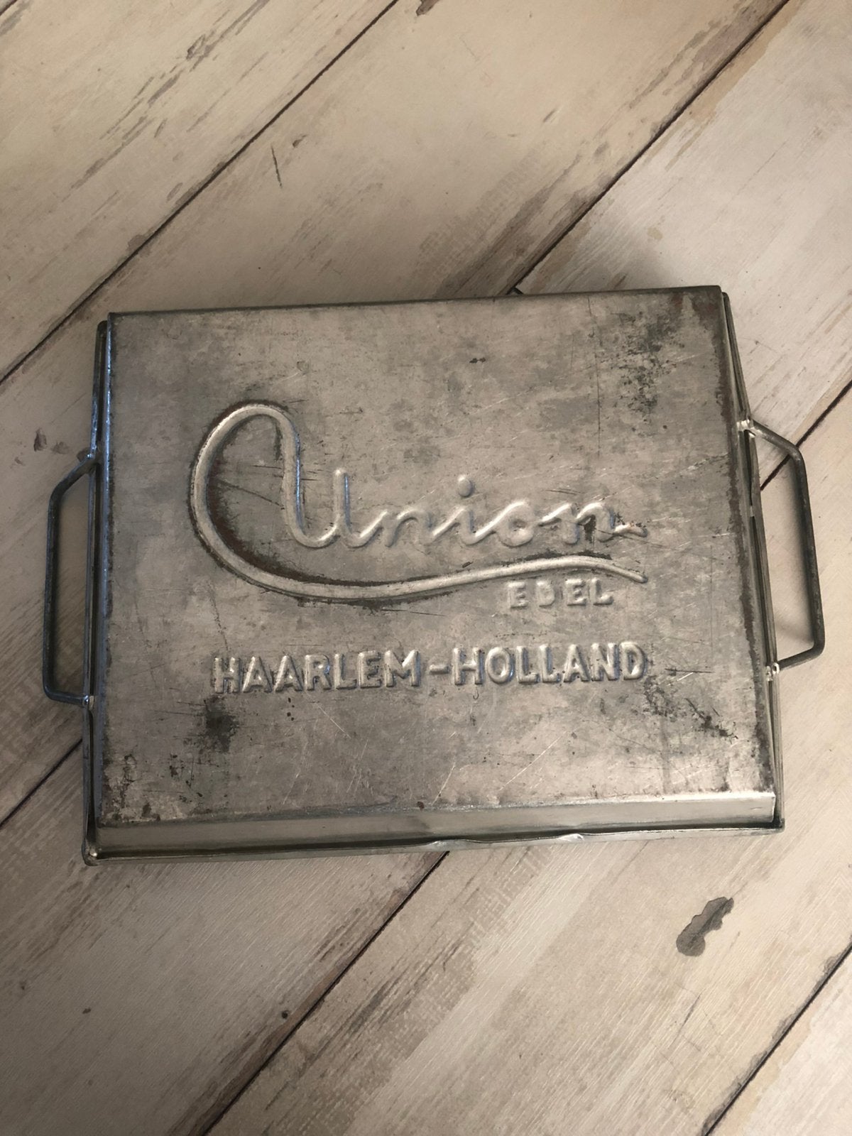 Oude Union chocolade bak, Ophalen of Verzenden