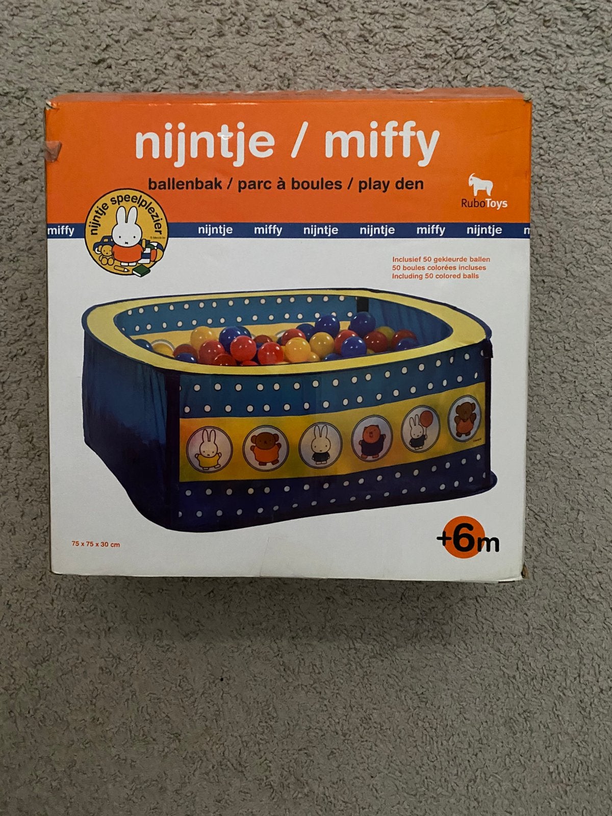 Nijntje / Miffy ballenbak met 50 ballen, Ophalen, Zo goed als nieuw, Overige typen
