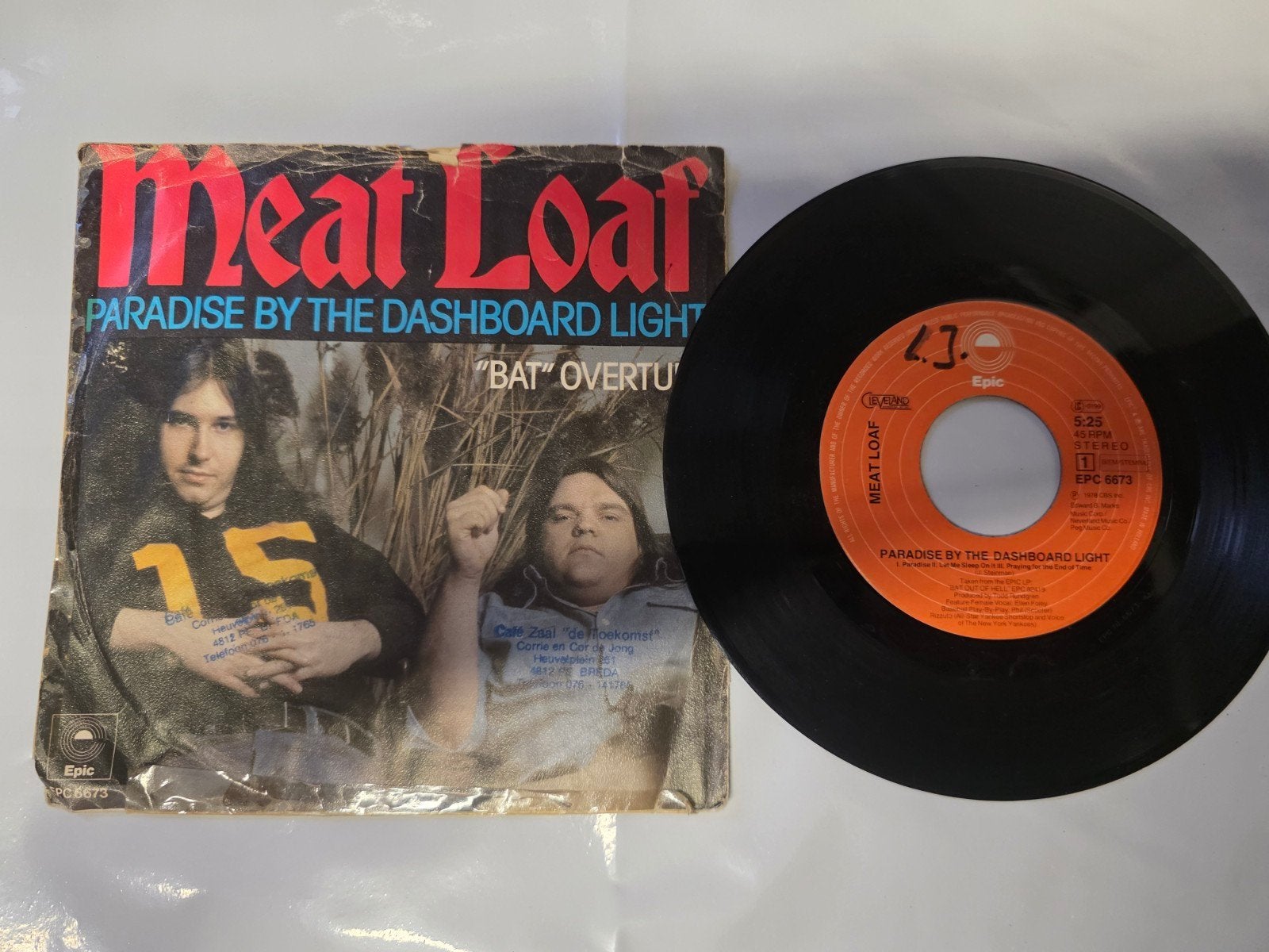 Meat Loaf - Paradise by the dashboard light, Gebruikt, Fotohoes, 7 inch, Ophalen of Verzenden