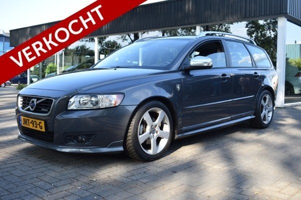 Volvo V50 2.0F R-Design CRUISE CLIMA PDC (bj 2012), Auto's, Volvo, Gebruikt, Leder, Parkeersensor, V50