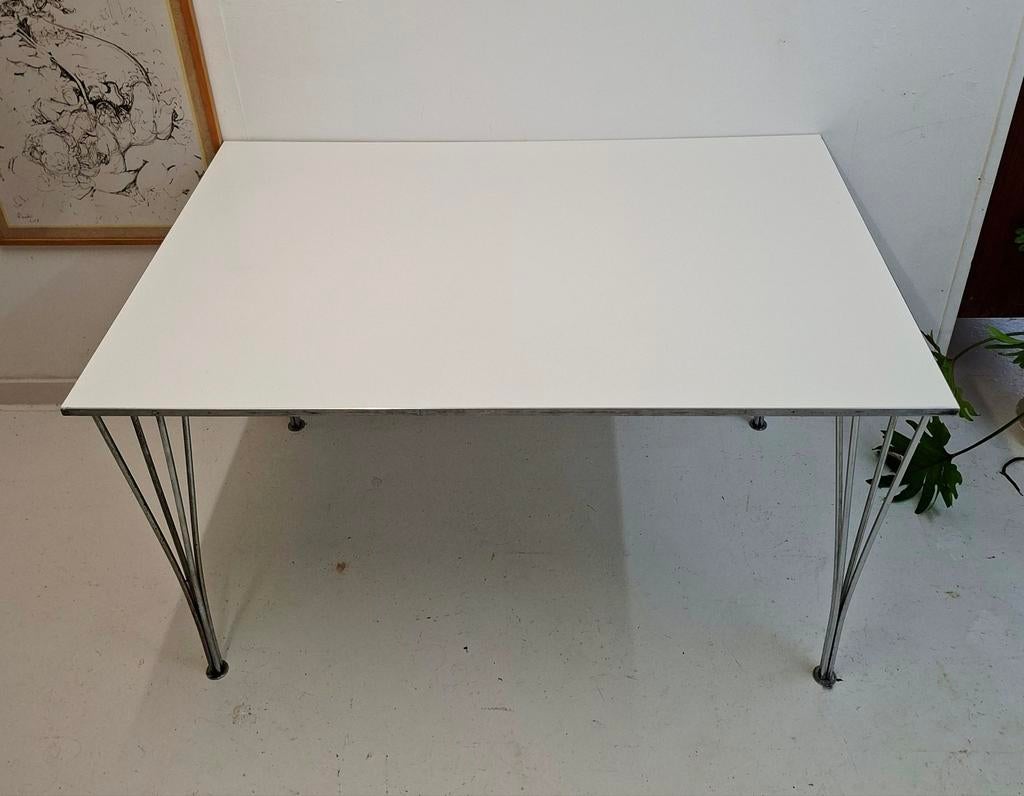 Bruno Mathsson (5) superellipse spanpoot tafel Fritz Hansen, Ophalen, Gebruikt, 100 tot 150 cm, 50 tot 100 cm