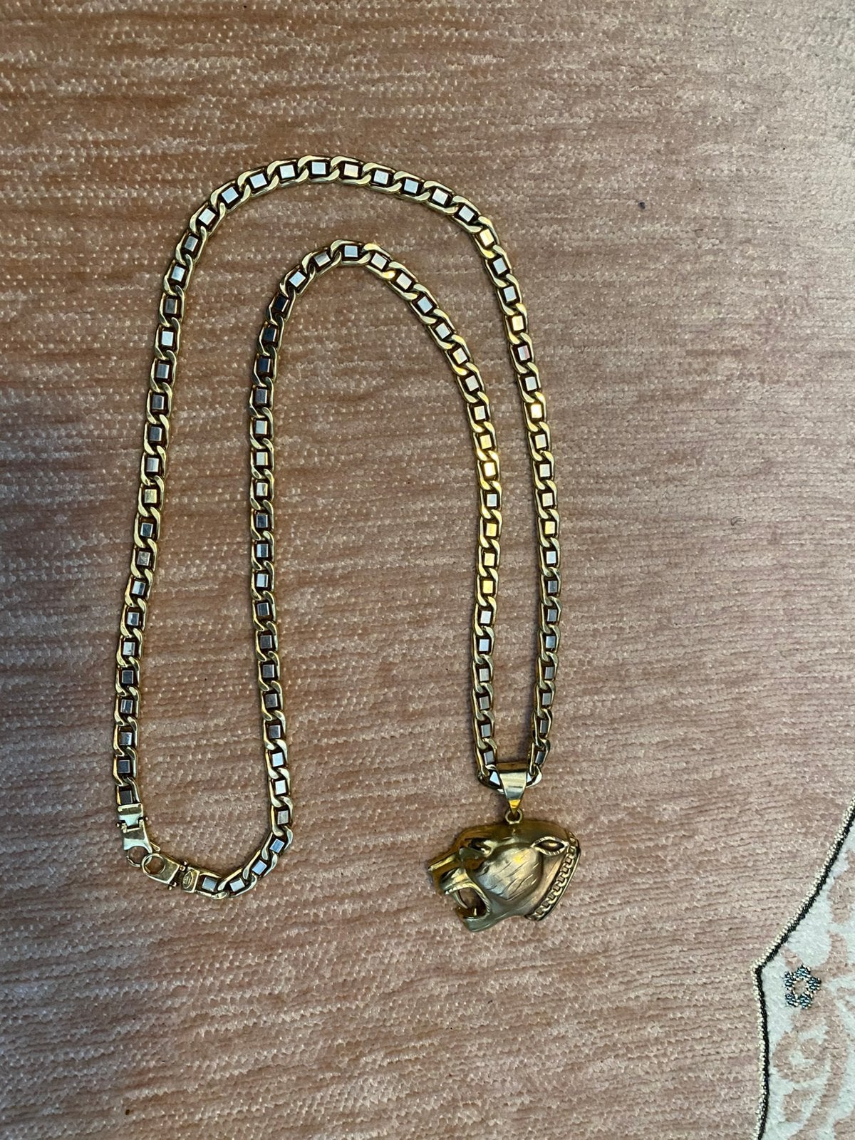 41g 14 Karaat Gouden Ketting met Hanger, Sieraden, Tassen en Uiterlijk, Kettingen, Ophalen, Gebruikt, Goud, Met hanger