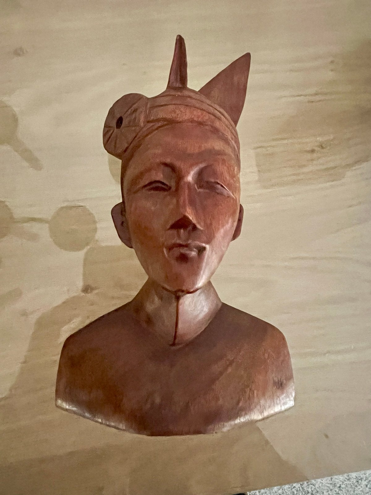 Balinees Houten Beeldje - Art Deco Stijl, Antiek en Kunst, Art deco, Ophalen of Verzenden, Handgemaakt, Beeld