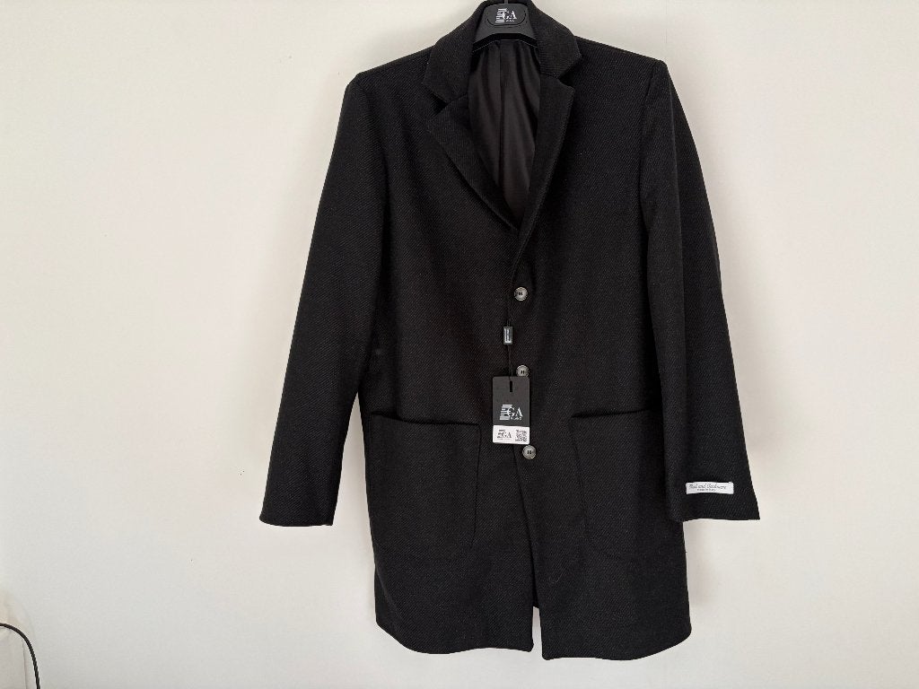 trenchcoat GA Milano, Zwart, Maat 46/48 (XL) of groter, Ophalen of Verzenden, Zo goed als nieuw