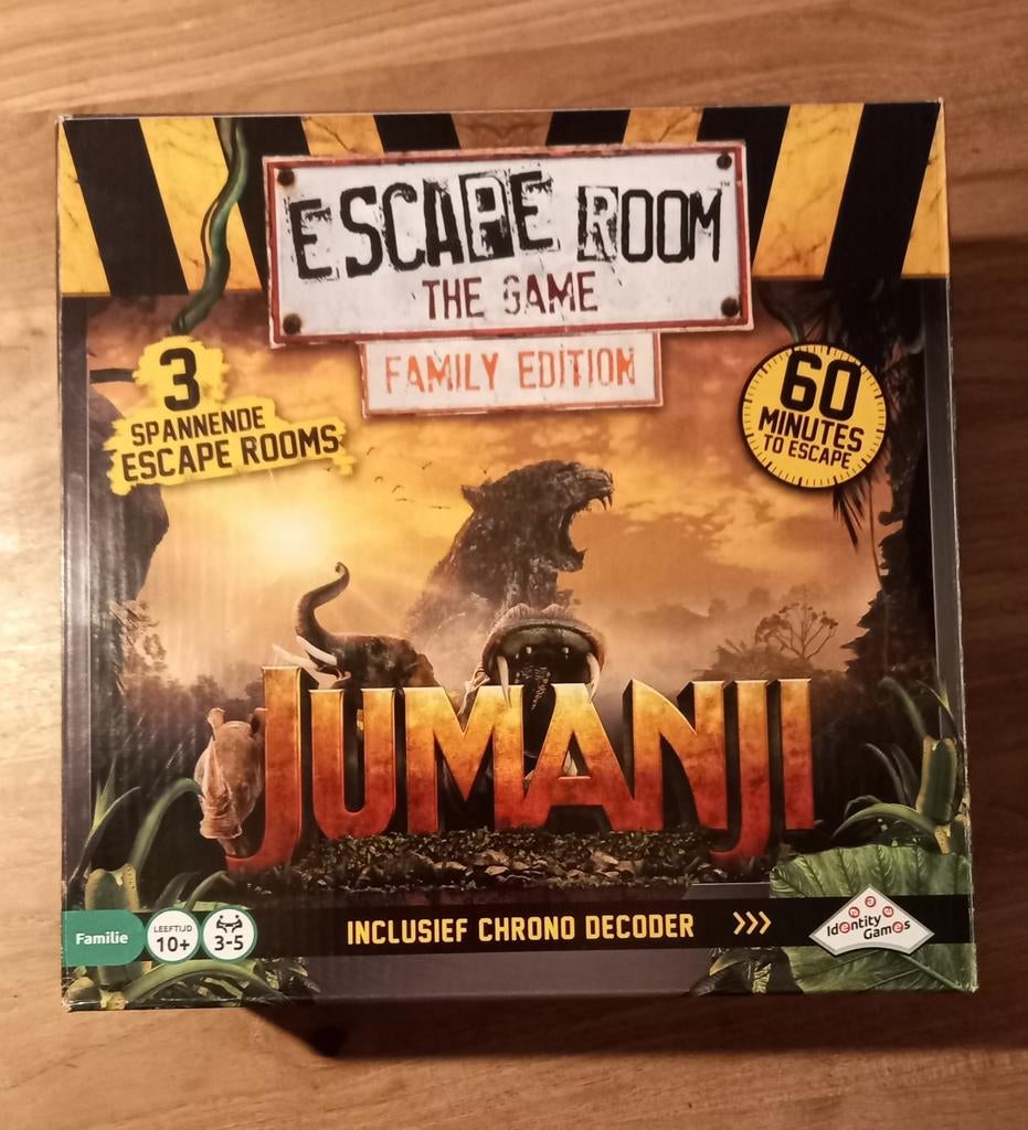 Escaperoom spel Jumanji, Ophalen