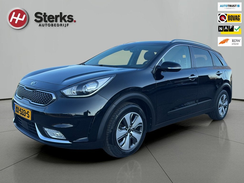 Kia Niro 1.6 GDi Hybrid DynamicPlusLine LEDEREN BEKLEDING CA, Auto's, Kia, Bedrijf, Te koop, Niro, ABS, Achteruitrijcamera, Adaptive Cruise Control