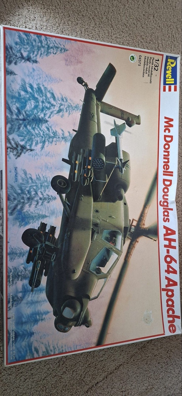 Revell McDonnell Douglas AH-64 Apache Bouwdoos, Ophalen, Nieuw, Groter dan 1:72, Revell