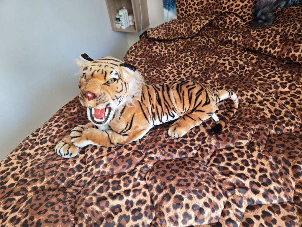Grote  oranje Pluche Knuffel tijger 60 cm zo goed als nieuw, Oranje, Ophalen of Verzenden, Zo goed als nieuw, Middelgroot (20 tot 80 cm)