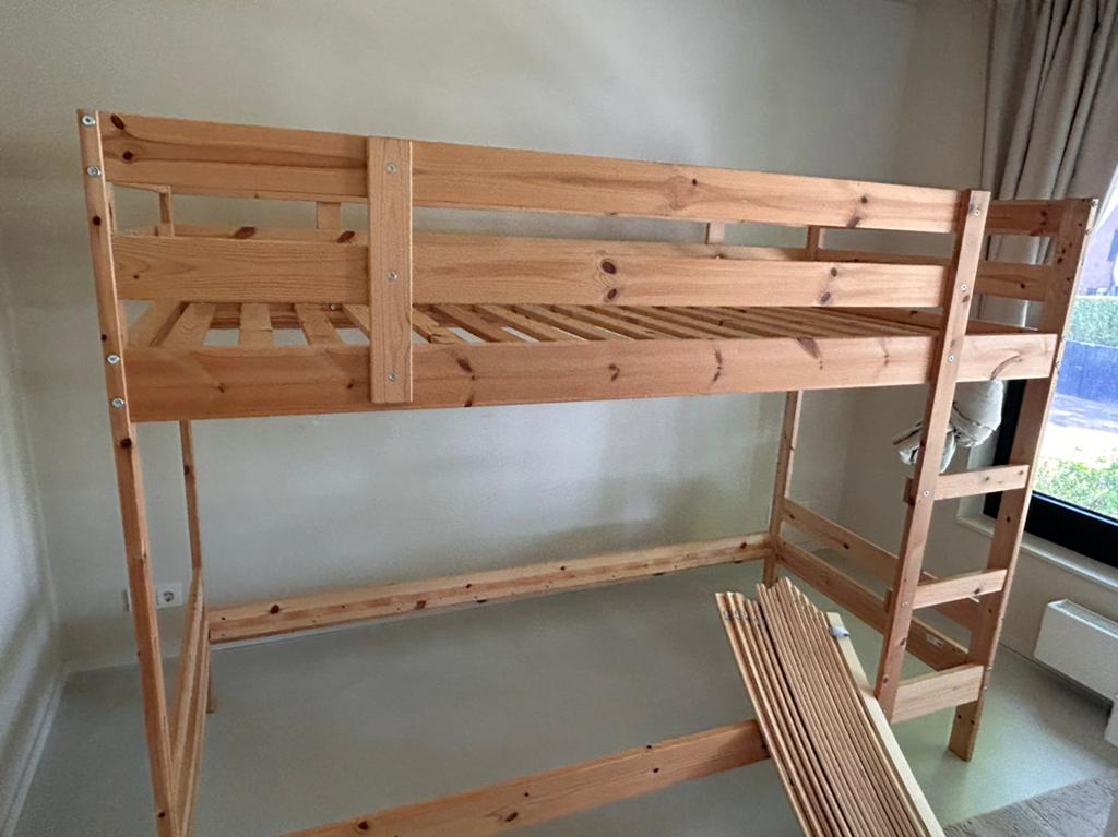 IKEA Mydal Stapelbed grenen 90x200 met opbergbak, Ophalen, Gebruikt, Stapelbed